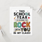 Afstandsonderwijs Eind van het Jaar Kaart (Voorkant / Achterkant in situ)