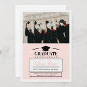 Afstudeer aankondiging sjabloon (Voorkant / Achterkant)