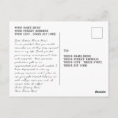 Afstudeer bedankkaartje vul zelf een bericht in briefkaart (Achterkant)