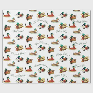 Afstudeer Cadeauverpakkingspapier met Eenden in Pe Cadeaupapier
