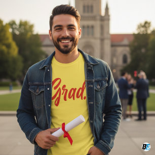 Afstudeer Modern Trendy Afstudeerceremonie Persoon T-shirt