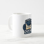 Afstudeerbadge Klas van 2026 - Moderne Pixelkunst  Koffiemok (Voorkant links)
