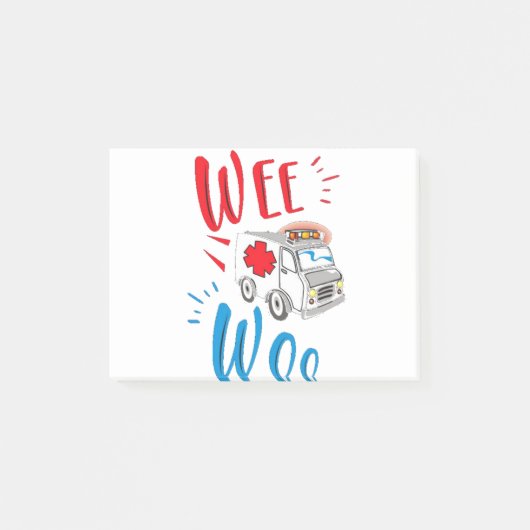 afstudeercadeau, ambulance, patiënt post-it® notes (Voorkant)