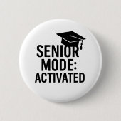 Afstudeercap quote grappig ronde button 5,7 cm (Voorkant)