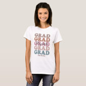Afstudeerder 2023 Senior Class Trendy Afstuderen N T-shirt (Voorkant volledig)