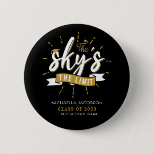 Afstudeerder 2023 Sky is het Limit College Afstude Ronde Button 5,7 Cm