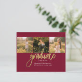 Afstudeerder 2025 Fotocollage Afstuderen Aankondig (Staand voorkant)