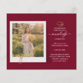 Afstudeerder 2025 Fotocollage Afstuderen Aankondig (Achterkant)