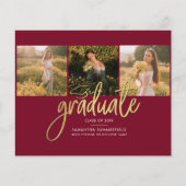 Afstudeerder 2025 Fotocollage Afstuderen Aankondig (Voorkant)