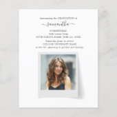 Afstudeerder 2025 Modern 2 foto's Afstuderen Aanko (Achterkant)