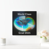 Afstudeerder 2025 wandklok vierkante klok (Huis)