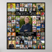 Afstudeerder 66 Foto Collage Aangepaste kleur Poster (Voorkant)