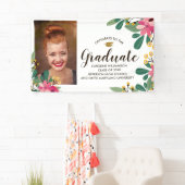 Afstudeerder Aangepast Aangepast Afstuderen foto' Spandoek (Insitu)