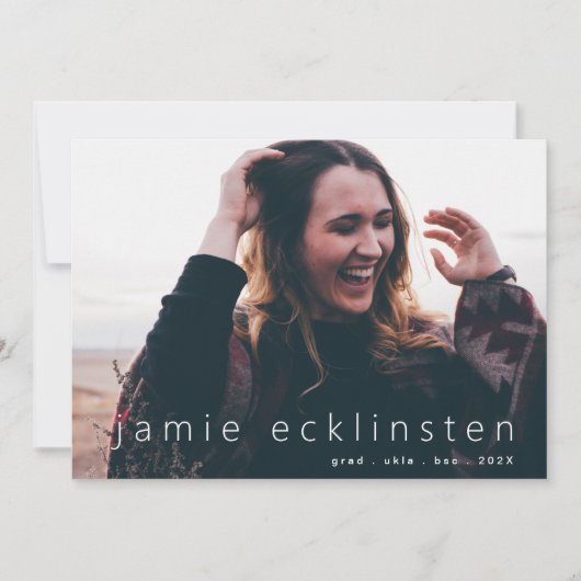 Afstudeerder Aangepaste Sjabloon van volledig gebl (Voorkant)