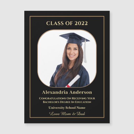 Afstudeerder Afstuderen Afstuderen Foto Aangepaste (Voorkant)