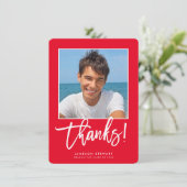 AFSTUDEERDER BEDANKT Minimale moderne foto Eenvoud (Staand voorkant)