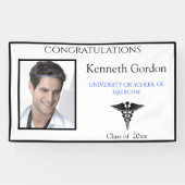 Afstudeerder Caduceus Black White Spandoek (Horizontaal)