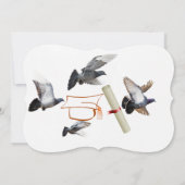 Afstudeerder Class Fancy Duiven Peace Personalisee Kaart (Achterkant)