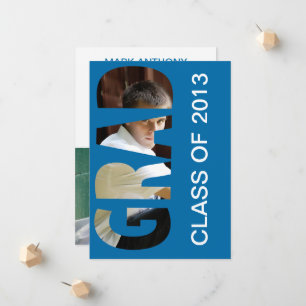 AFSTUDEERDER Cutout Afstuderen Aankondiging