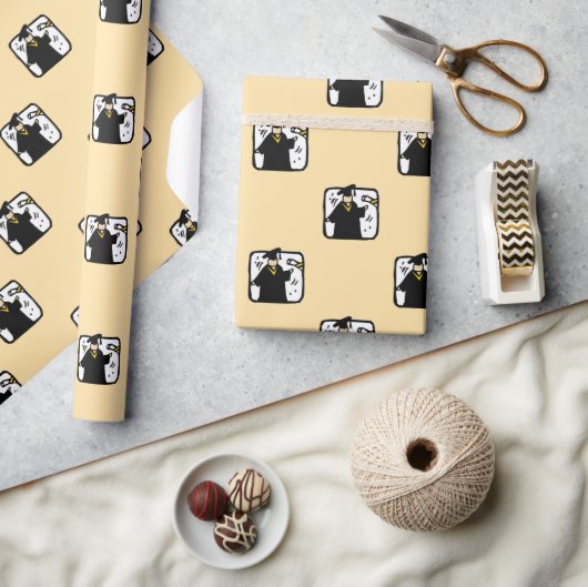 Afstudeerder dat Afstuderen ontvangt Cadeaupapier (Crafts)