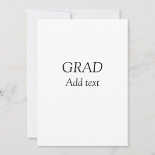 Afstudeerder eenvoudige minimalistische afstuderen feestdagenkaart