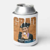 Afstudeerder Foto Afstuderen Wit Blikjeskoeler (Blikje Voorkant)