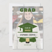 Afstudeerder Foto Pet Green Gold 2022 Afstuderen Aankondiging (Voorkant)