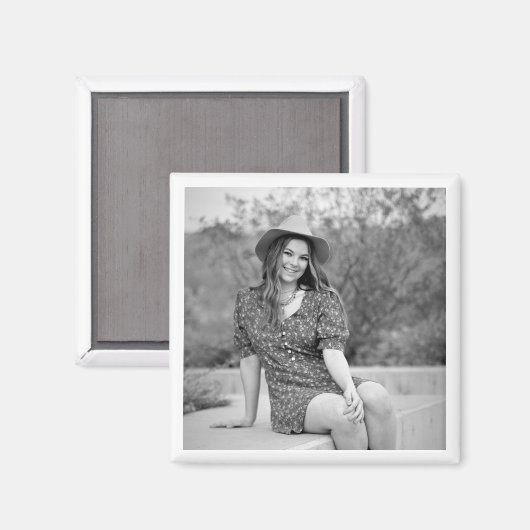 Afstudeerder FOTO Tijdloze Keepsake Afstuderen Fun Magneet (Voorkant / Achterkant)