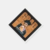 Afstudeerder Foto Zwart Afstuderen Servet (Hoek)