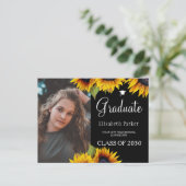 Afstudeerder foto's afstuderen bekendmaking aankondigingskaart (Staand voorkant)