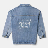 Afstudeerder gepersonaliseerd Afstuderen Denim Jacket (Achterkant)