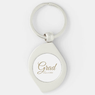 Afstudeerder gouden script klasse jaar elegant afs sleutelhanger