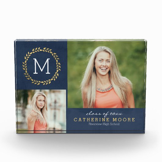 Afstudeerder Initiaal EDITABLE KLOR Afstuderen Pho Fotoblokken (Voorkant)