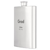 afstudeerder jongen voegt naam toe bevat datumteks flacon (Links)