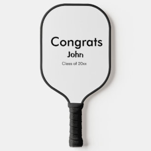 afstudeerder jongen voegt naam toe bevat datumteks pickleball paddle