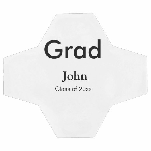 afstudeerder jongen voegt naam toe bevat datumteks voetbal (Enkel)