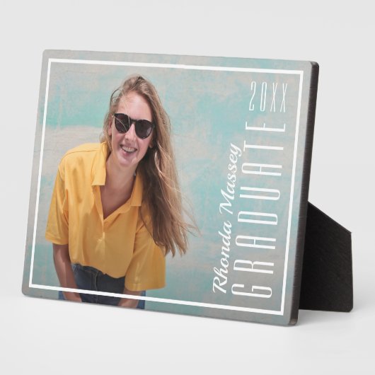 Afstudeerder Klasse Foto Easel Plaque Fotoplaat (Zijkant)