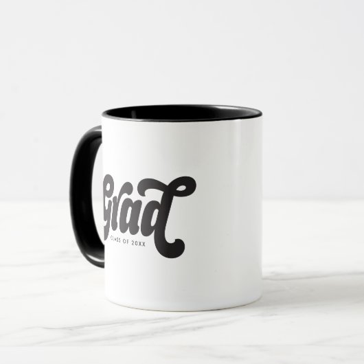 Afstudeerder Klasse van 20XX Retro  Eenvoudig Mok (Voorkant links)