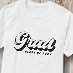 Afstudeerder klasse van 20XX retro eenvoudig scri T-shirt