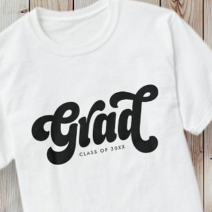 Afstudeerder Klasse van 20XX Retro Eenvoudig T-shirt