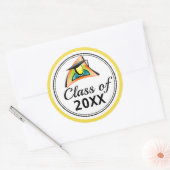 Afstudeerder - Klasse van 20XX Ronde Sticker (Envelop)