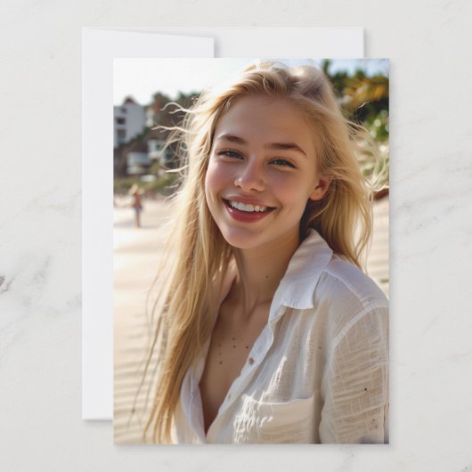 Afstudeerder Meisje Roze Afstuderen Invitation Kaart (Achterkant)