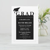 Afstudeerder Modern Minimalistisch Afstuderen Kaart (Staand voorkant)