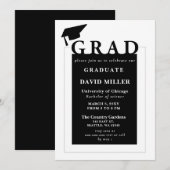 Afstudeerder Modern Minimalistisch Afstuderen Kaart (Voorkant / Achterkant)