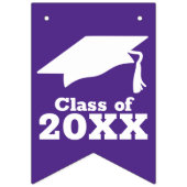 Afstudeerder Paars en wit Vlaggetjes (Eerste vlag)