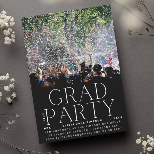AFSTUDEERDER PARTY | Universiteitsfeestdag van Whi Kaart