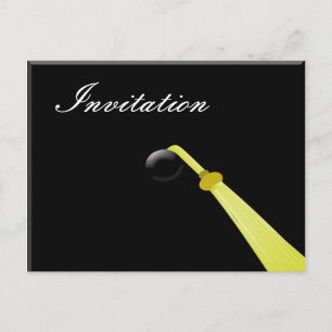 Afstudeerder pet ,Afstudeerfeest Uitnodiging Briefkaart