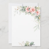 Afstudeerder Pet, Blush Flowers Afstuderen Kaart (Achterkant)