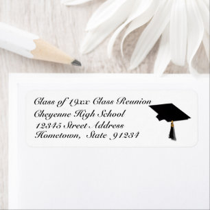 Afstudeerder Pet High School Reunion Etiket