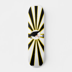 Afstudeerder Pet kantelen met schoolkleuren zwart Skateboard